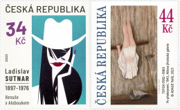 Czech Republic - 2023 - Art On Stamps - Ladislav Sutnar And Toyen - Mint Stamp Set - Nuevos
