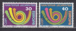Europa/Cept'73 , Liechtenstein  579/80 , O  (G 2107) - 1973