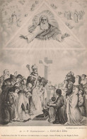 PEINTURES - TABLEAUX - Premier Commandement - Culte Dû à Dieu - Carte Postale Ancienne - Pintura & Cuadros
