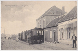 HEIST OP DEN BERG 1915 BERGSTRAAT MET 2x STOOMTRAM VICINAL - FELDPOST LANDSTURM BATAILLON HAGEN  4 COMP - Heist-op-den-Berg