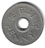 *fiji 1 Penny 1936  Km 2  Xf+ - Fiji