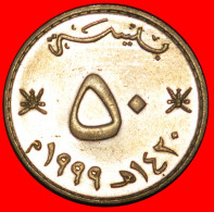 * GREAT BRITAIN: OMAN  50 BAISAS 1420 1999 QABOOS (1970-2020) DAGGERS! UNC MINT LUSTRE!· LOW START · NO RESERVE! - Omán