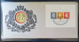 BELX02 - BELGIQUE - L'enveloppe Timbre Médaille - Baudouin 1er - 25 Ans De Règne - Sonstige & Ohne Zuordnung