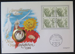 CHEX13 - SUISSE - Numiscover - Médaille Argent - Gansabhauet Sursee 1984 - Bahamas