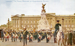 807 LONDON THE ROYAL MARINES AT BUCKINGHAM PALACE COPYRIGHT PUBLICATION PHOTOCHROM Co. LTD LONDON AND TUNBRIDGE WELLS - Buckingham Palace