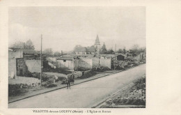 Villotte Devant Louppy * Route , L'église Et Les Ruines * Ww1 Bombardements - Sonstige & Ohne Zuordnung