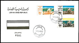 LIBYA 1973 FAO Food Nutrition Agriculture (FDC) - Contra El Hambre