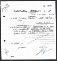 Invoice From Pancada, Morais And Cª Banqueiros For The Collection Of Dividends On Bonds From The German Company New Zeal - Portugal