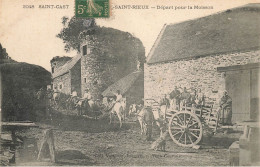 St Cast Val St Rieux * Dapart Pour La Moisson * Scène Agricole Agriculture Villageois Attelage - Saint-Cast-le-Guildo