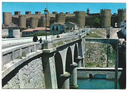 PUENTE SOBRE EL ADAJA Y MURALLAS / BRIDGE OVER ADAJA RIVER AND WALLS .- AVILA.- ( ESPAÑA). - Ávila