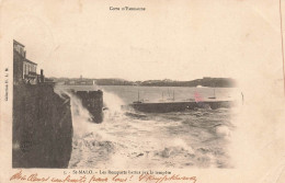 FRANCE - Saint Malo - Les Remparts Battus Par La Tempête - Carte Postale Ancienne - Autres & Non Classés