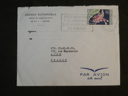 DE10  NOUVELLE CALEDONIE   BELLE  LETTRE PRIVEE 1967  NOUMEA   A LYON FRANCE +AFF. INTERESSANT+++ - Briefe U. Dokumente