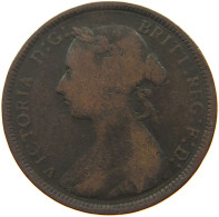 GREAT BRITAIN HALFPENNY 1890 VICTORIA #a010 0507 - C. 1/2 Penny