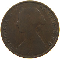 GREAT BRITAIN HALFPENNY 1861 VICTORIA #a010 0467 - C. 1/2 Penny