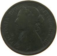 GREAT BRITAIN HALFPENNY 1887 VICTORIA #a010 0551 - C. 1/2 Penny