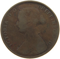 GREAT BRITAIN HALFPENNY 1861 VICTORIA #c080 0333 - C. 1/2 Penny