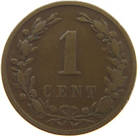 NETHERLANDS 1 CENT 1884 #a051 0125 - 1849-1890 : Willem III