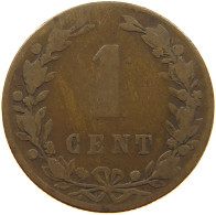 NETHERLANDS 1 CENT 1883 #a013 0377 - 1849-1890 : Willem III