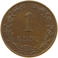 NETHERLANDS 1 CENT 1881 #a013 0235 - 1849-1890 : Willem III