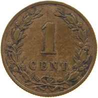 NETHERLANDS 1 CENT 1877 #s080 0209 - 1849-1890 : Willem III