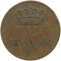 NETHERLANDS 1 CENT 1860 #s024 0071 - 1849-1890 : Willem III