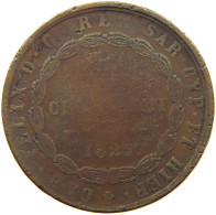 ITALY STATES 5 CENTESIMI 1826 SARDINIA #a095 0023 - Sicilië