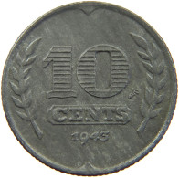 NETHERLANDS 10 CENTS 1943 #a006 0305 - 10 Cent