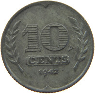 NETHERLANDS 10 CENTS 1942 #a006 0307 - 10 Cent