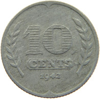 NETHERLANDS 10 CENTS 1942 #c067 0119 - 10 Cent
