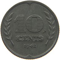 NETHERLANDS 10 CENTS 1942 #c075 0795 - 10 Centavos