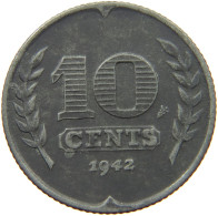 NETHERLANDS 10 CENTS 1942 #s042 0317 - 10 Cent