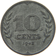 NETHERLANDS 10 CENTS 1942 #a005 0917 - 10 Cent