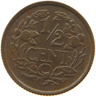 NETHERLANDS 1/2 CENT 1938 TOP #c084 0485 - 0.5 Centavos