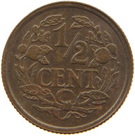 NETHERLANDS 1/2 CENT 1938 TOP #c065 0153 - 0.5 Centavos