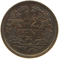 NETHERLANDS 1/2 CENT 1938 TOP #c017 0331 - 0.5 Centavos