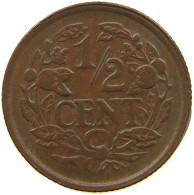 NETHERLANDS 1/2 CENT 1938 #a067 0493 - 0.5 Centavos