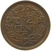 NETHERLANDS 1/2 CENT 1938 #a015 0275 - 0.5 Centavos