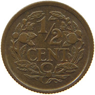 NETHERLANDS 1/2 CENT 1936 #c011 0475 - 0.5 Centavos