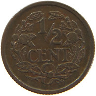 NETHERLANDS 1/2 CENT 1936 #s019 0147 - 0.5 Centavos