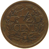 NETHERLANDS 1/2 CENT 1936 #c022 0733 - 0.5 Cent