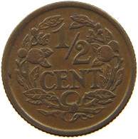 NETHERLANDS 1/2 CENT 1936 #a032 0601 - 0.5 Centavos