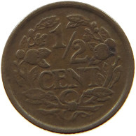 NETHERLANDS 1/2 CENT 1936 #a015 0267 - 0.5 Centavos