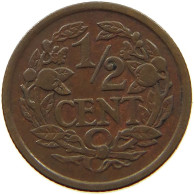 NETHERLANDS 1/2 CENT 1934 #a015 0273 - 0.5 Cent