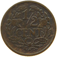 NETHERLANDS 1/2 CENT 1928 #a086 0163 - 0.5 Centavos