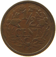 NETHERLANDS 1/2 CENT 1912 #s021 0239 - 0.5 Centavos