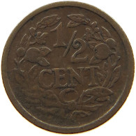 NETHERLANDS 1/2 CENT 1912 #a015 0295 - 0.5 Centavos