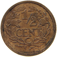 NETHERLANDS 1/2 CENT 1912 #a015 0271 - 0.5 Centavos