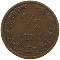 NETHERLANDS 1/2 CENT 1906 #a015 0243 - 0.5 Cent