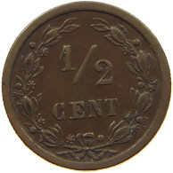 NETHERLANDS 1/2 CENT 1901 #c022 0743 - 0.5 Cent