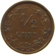 NETHERLANDS 1/2 CENT 1894 #c022 0739 - 0.5 Centavos